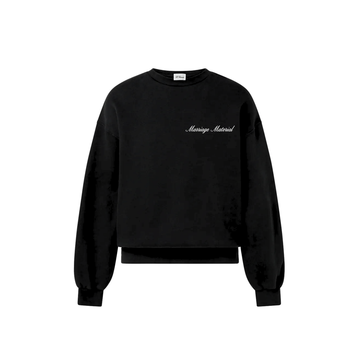 'Til Forever 'Marriage Material' Embroidered Crewneck